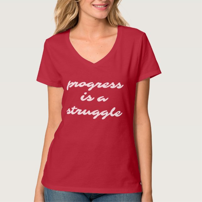 Progress Women's Basic V-Neck T - Shirt (Vorderseite)