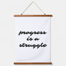 Progress Wood Topped Wall Tapestry Wandteppich Mit Holzrahmen