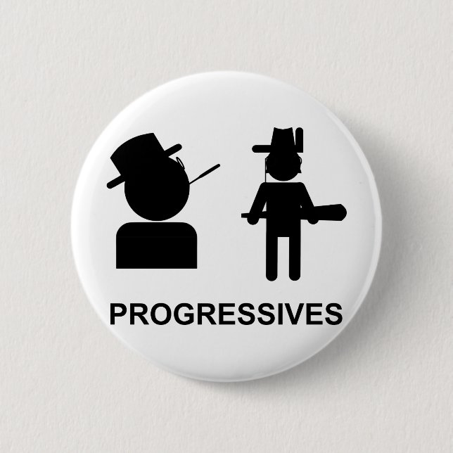 Progressisten Button (Vorderseite)