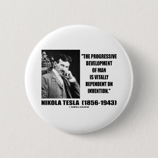 Progressive Entwicklung Nikola Teslas des Button