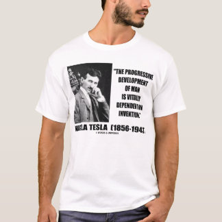Progressive Entwicklung Nikola Teslas des T-Shirt