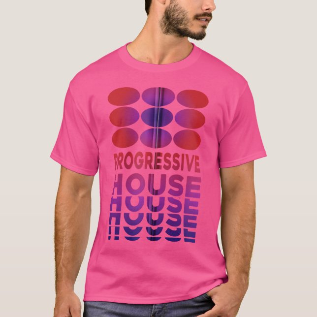 Progressive House Music Shirt Edm Disco Zip (Vorderseite)
