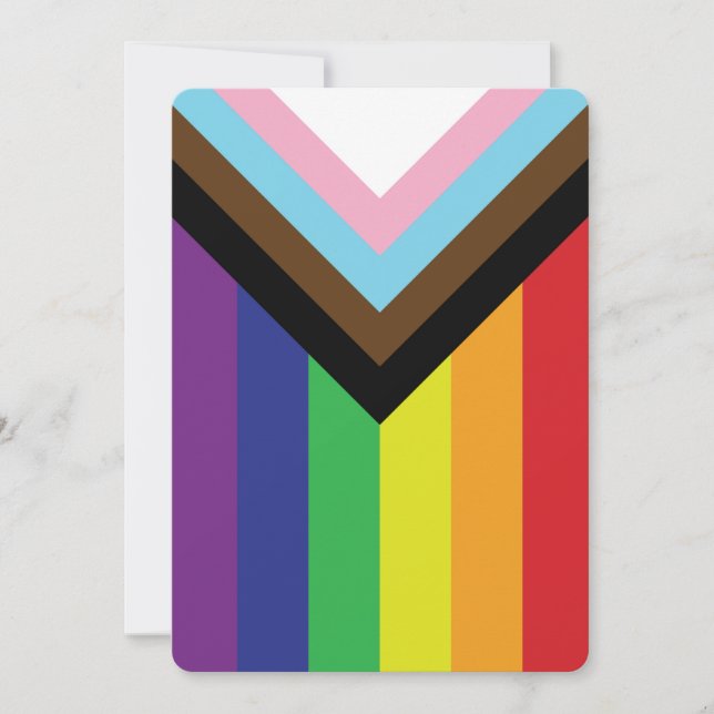 Progressive LGBTQIA-Flagge (Vorderseite)