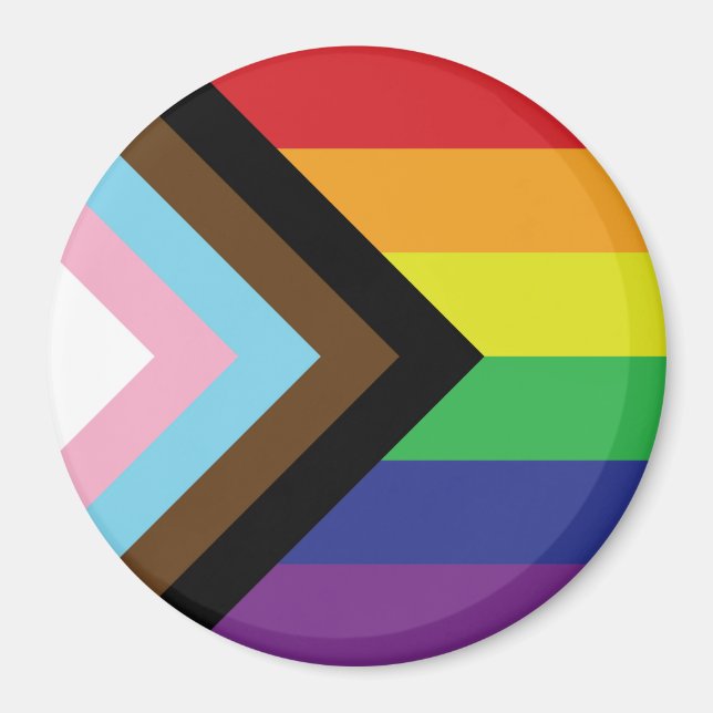 Progressive LGBTQIA-Flagge Magnet (Vorne)