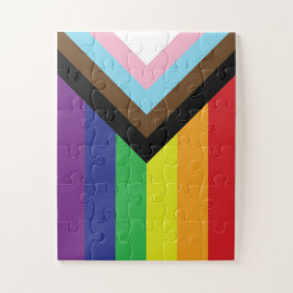 Progressive LGBTQIA-Flagge Puzzle