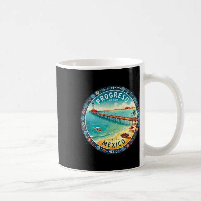 Progresso Mexiko Reiseziel Kaffeetasse (Rechts)