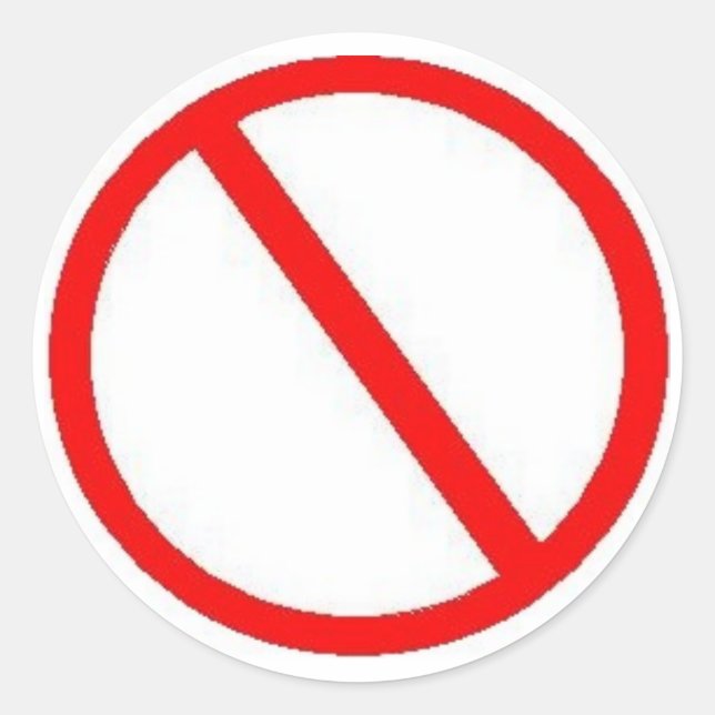 PROHIBIT - Aufkleber (Vorderseite)