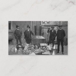 Prohibitionsbeamte mit Schwarzbrennerei 1922 Visitenkarte