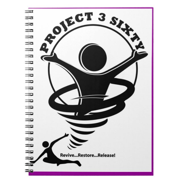 Project3Sixty gewundene e-gehend Zeitschrift Notizblock (Vorderseite)