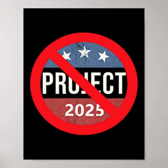 Project 2025 Anti Trump 2 Side Back & Amp; Front Poster (Vorne)