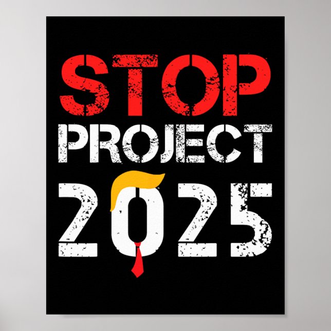 Project 2025 Trumps Projekt Anti Trump 3 Poster (Vorne)