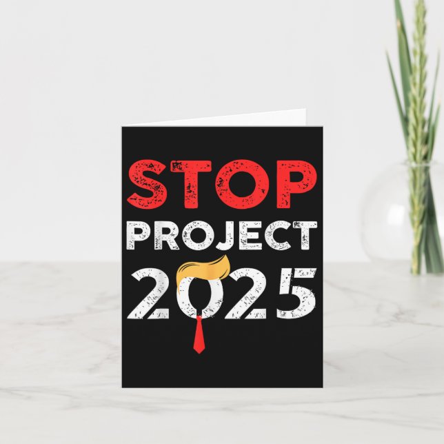 Project 2025 Trumps Projekt gegen Trump Karte (Vorderseite)