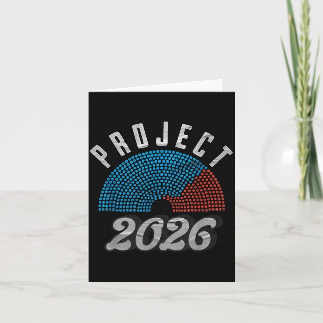 Project 2026 Tee Shirt  Karte (Vorderseite)