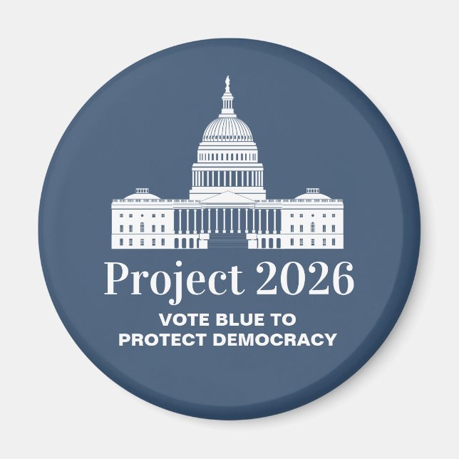 Project 2026 Vote for Democracy Magnet (Vorne)