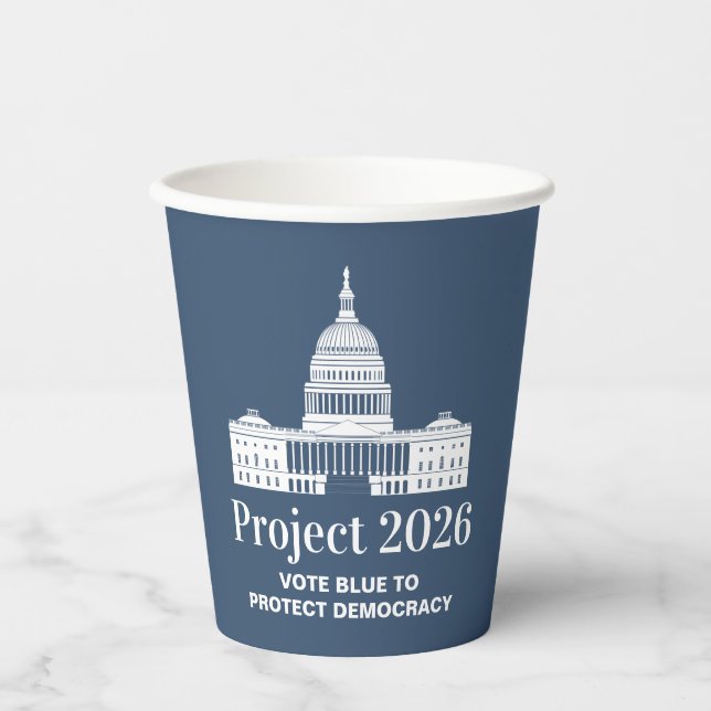 Project 2026 Vote for Democracy Pappbecher (Vorderseite)