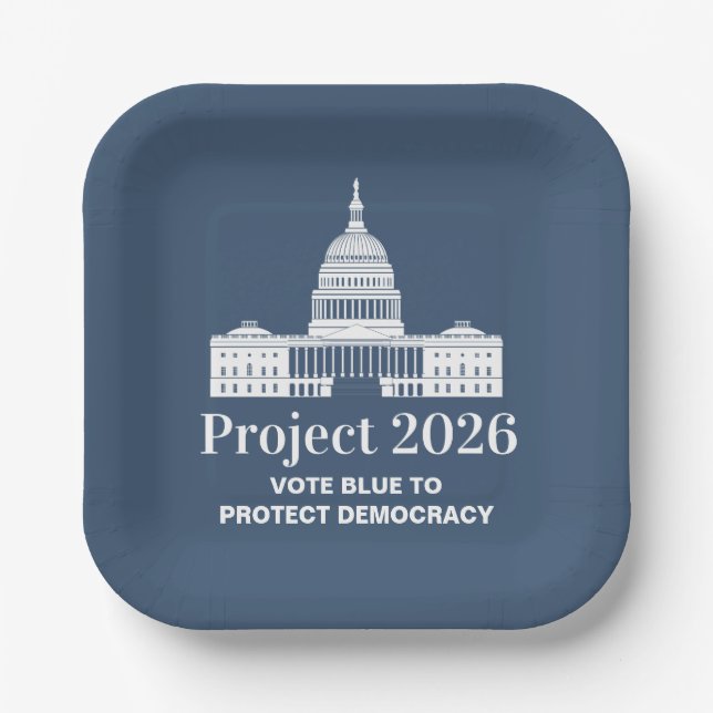 Project 2026 Vote for Democracy Pappteller (Vorderseite)