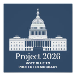 Project 2026 Vote for Democracy Poster