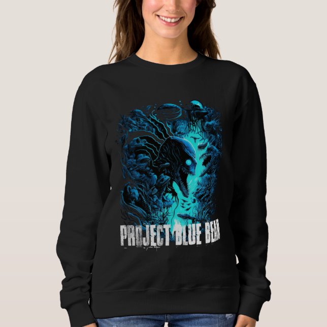 Project Blue Beam Fake Alien Invasion Sweatshirt (Vorderseite)
