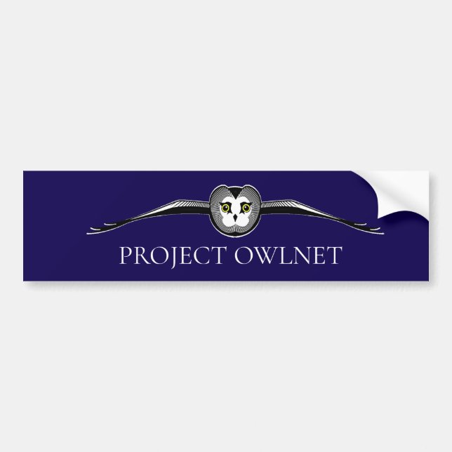 Project Owlnet-Aufkleber Autoaufkleber (Vorne)