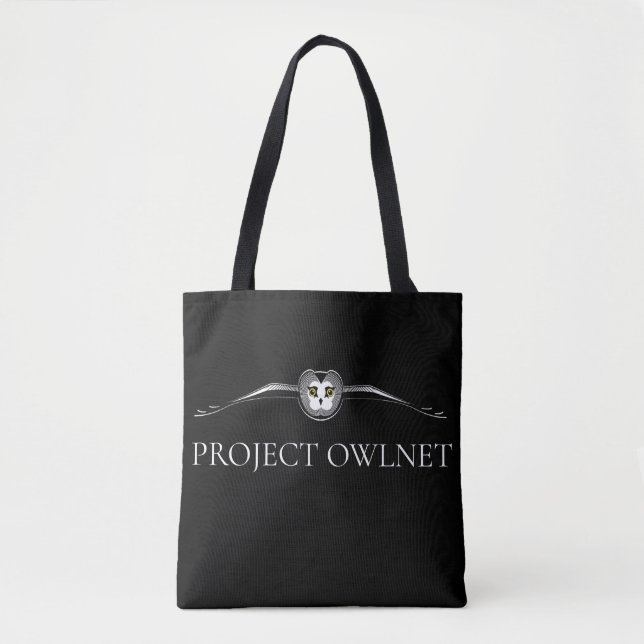 Project Owlnet Schwarze Tragetasche (Vorderseite)