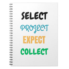 Project Select Expect Collect Spirect Notebook Notizblock