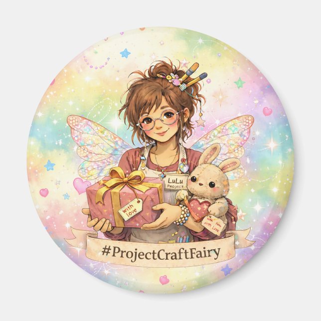 #ProjectCraftFairy - Craft-Community-Spendenaktion Magnet (Vorne)