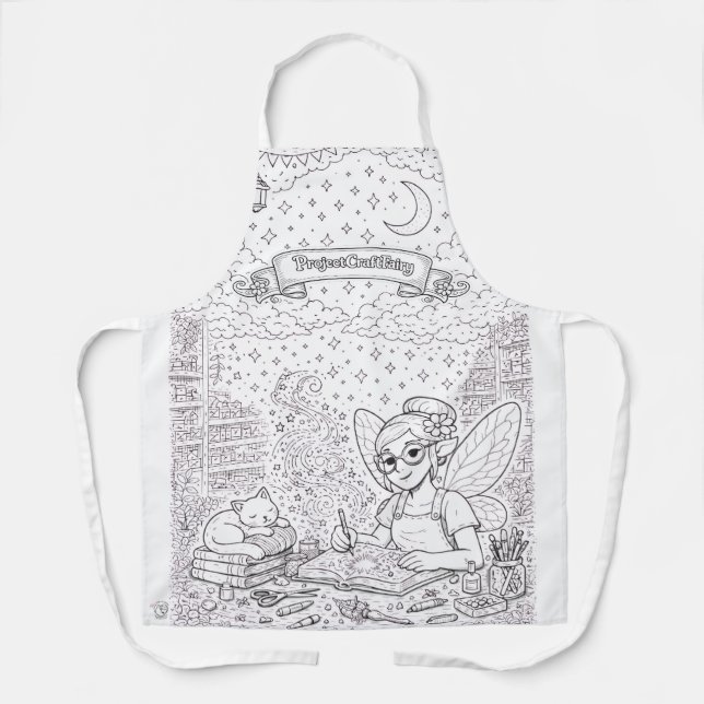ProjectCraftFairy v1 Colouring Apron Schürze (Vorderseite)