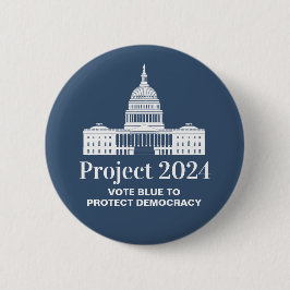Projekt 2024 Abstimmung für Demokratie Button