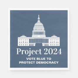 Projekt 2024 Abstimmung für Demokratie Serviette