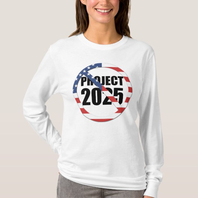 Projekt 2025 anhalten T-Shirt (Vorderseite)