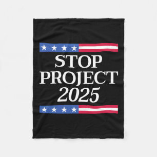 Projekt 2025 Anti Trump USA Flagge Politische Frau Fleecedecke