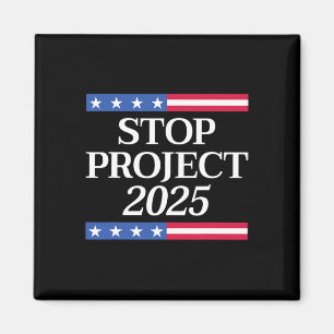 Projekt 2025 Anti Trump USA Flagge Politische Frau Magnet