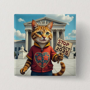 Projekt 2025 beenden Cat Design Button