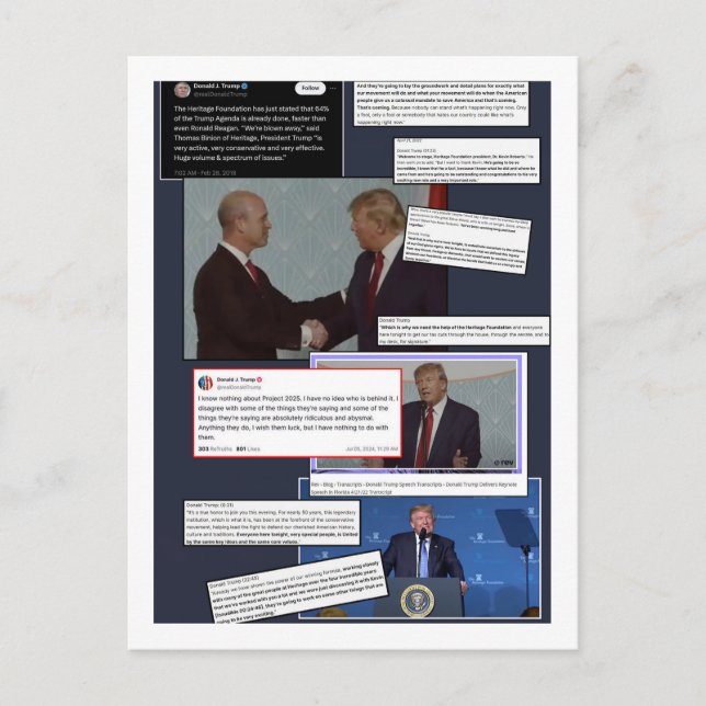 Projekt 2025 beenden Postkarte (Vorderseite)