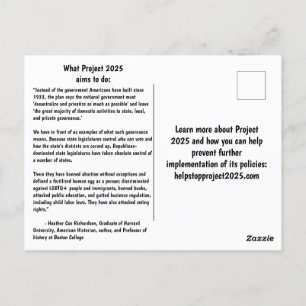 Projekt 2025 beenden Postkarte