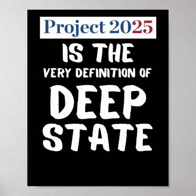 Projekt 2025 Deep Staat Poster (Vorne)