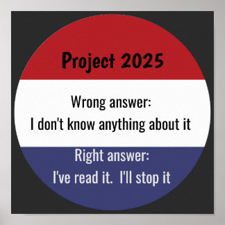 Projekt 2025 - Falsche Antwort Poster