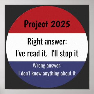 Projekt 2025 - Richtige Antwort Poster