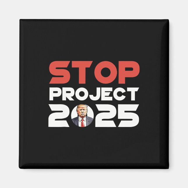 Projekt 2025 Trumps Projekt Anti Trump Patriotic Magnet (Vorne)