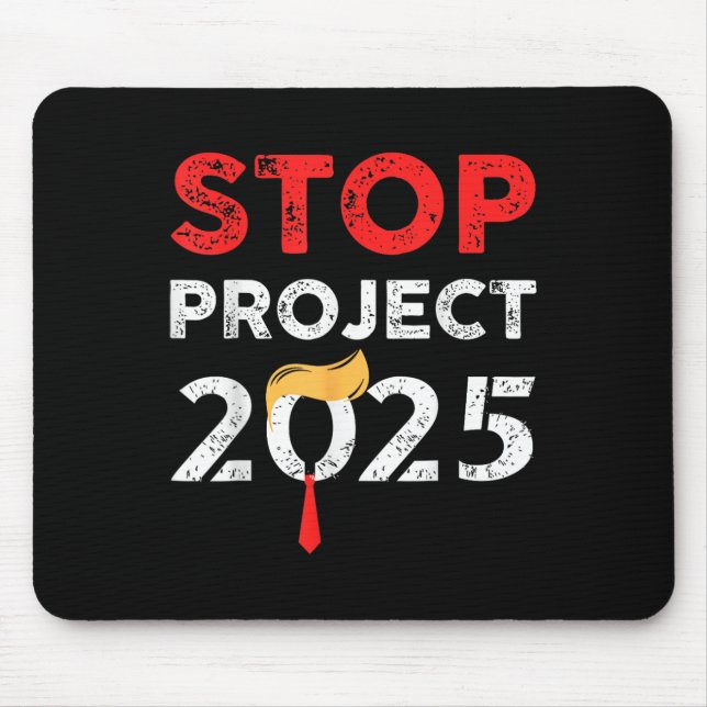 Projekt 2025 Trumps Projekt gegen Trump lustiges G Mousepad (Vorne)