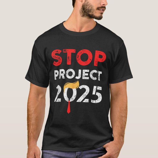 Projekt 2025 Trumps Projekt gegen Trump lustiges G T-Shirt (Vorderseite)