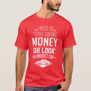 Projekt Auto Garage Mechaniker lustiger Junge T-Shirt