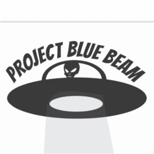 PROJEKT BLAUE BEAM UFO CAR DECAL STICKER