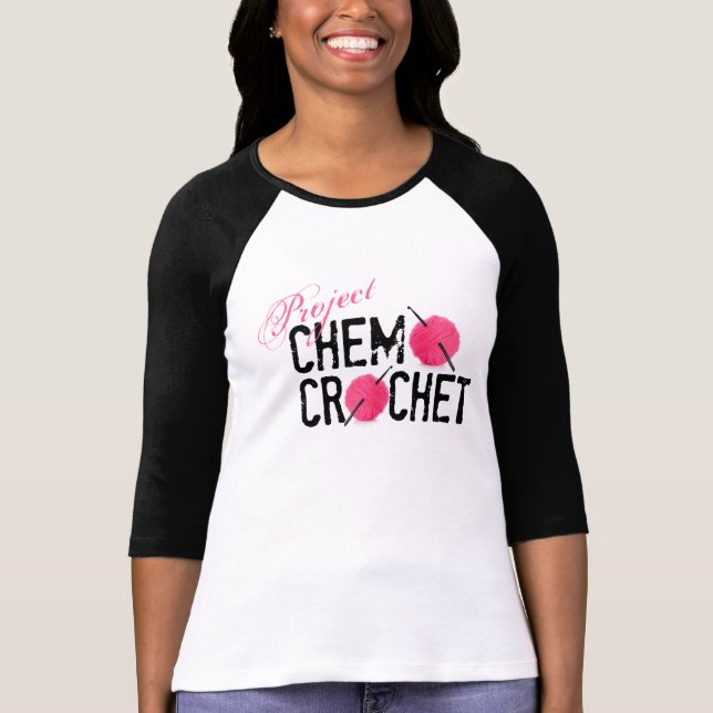 Projekt Chemo Häkelarbeit-Logo-Shirt T-Shirt (Vorderseite)
