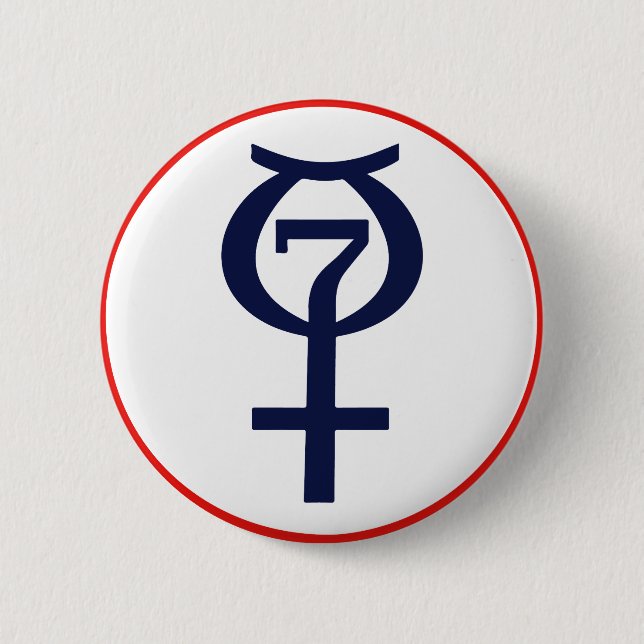 Projekt-Mercury-Knopf Button (Vorderseite)