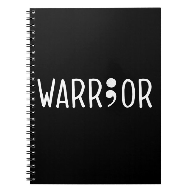 Projekt Semicolon Warrior Notizblock (Vorderseite)