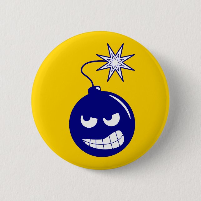 Projekt-Verstümmelungs-Bomben-Knopf Button (Vorderseite)