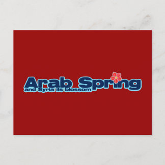 Projekt Wohltätigkeit: Arabischer Frühling in Syri Postkarte