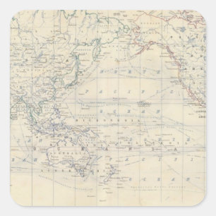 Projekt World Mercators Quadratischer Aufkleber