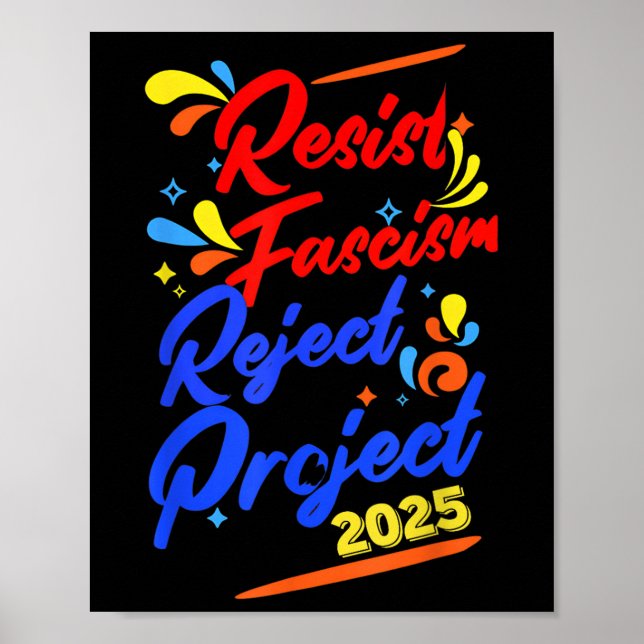 Projekt zum Widerstand gegen den Faschismus 2025 Poster (Vorne)